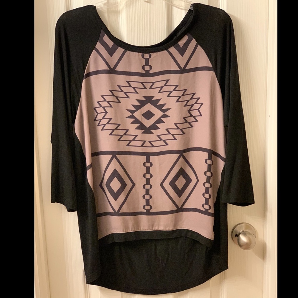 Hi-Low 3/4 Blouse